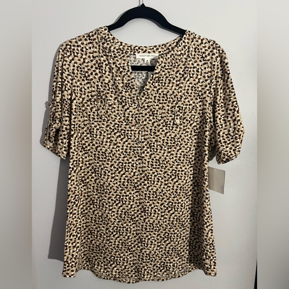 PerSeption Concept Animal Print Top